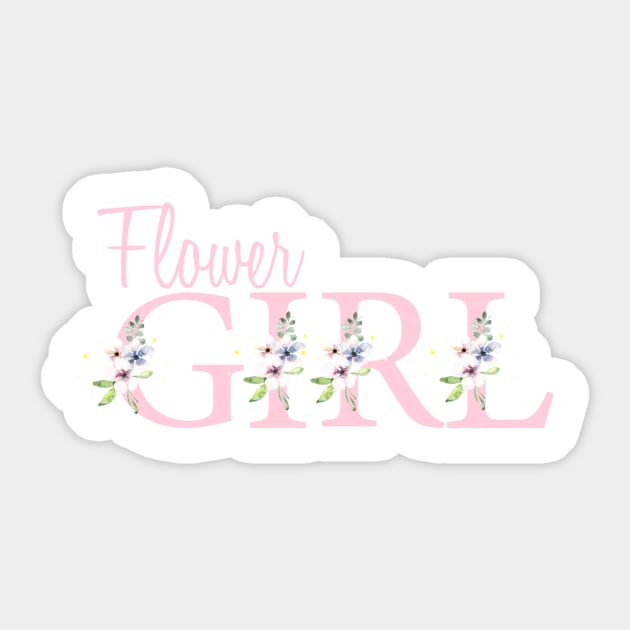 Flower girl in pink Sticker by Anines Atelier